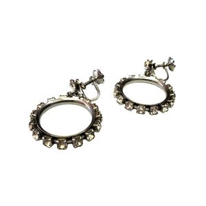 Vintage screw on hoop earrings